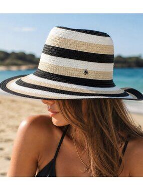 NEW Kate Spade Hey Sunshine Stripe Sun Hat